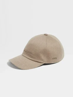 Soft Accessories|Gloves, Scarves And Hats>ZEGNA Oasi Cashmere Baseball Cap Beige