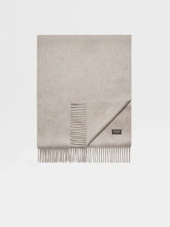 Small Gifts|Soft Accessories>ZEGNA Oasi Cashmere Scarf Beige