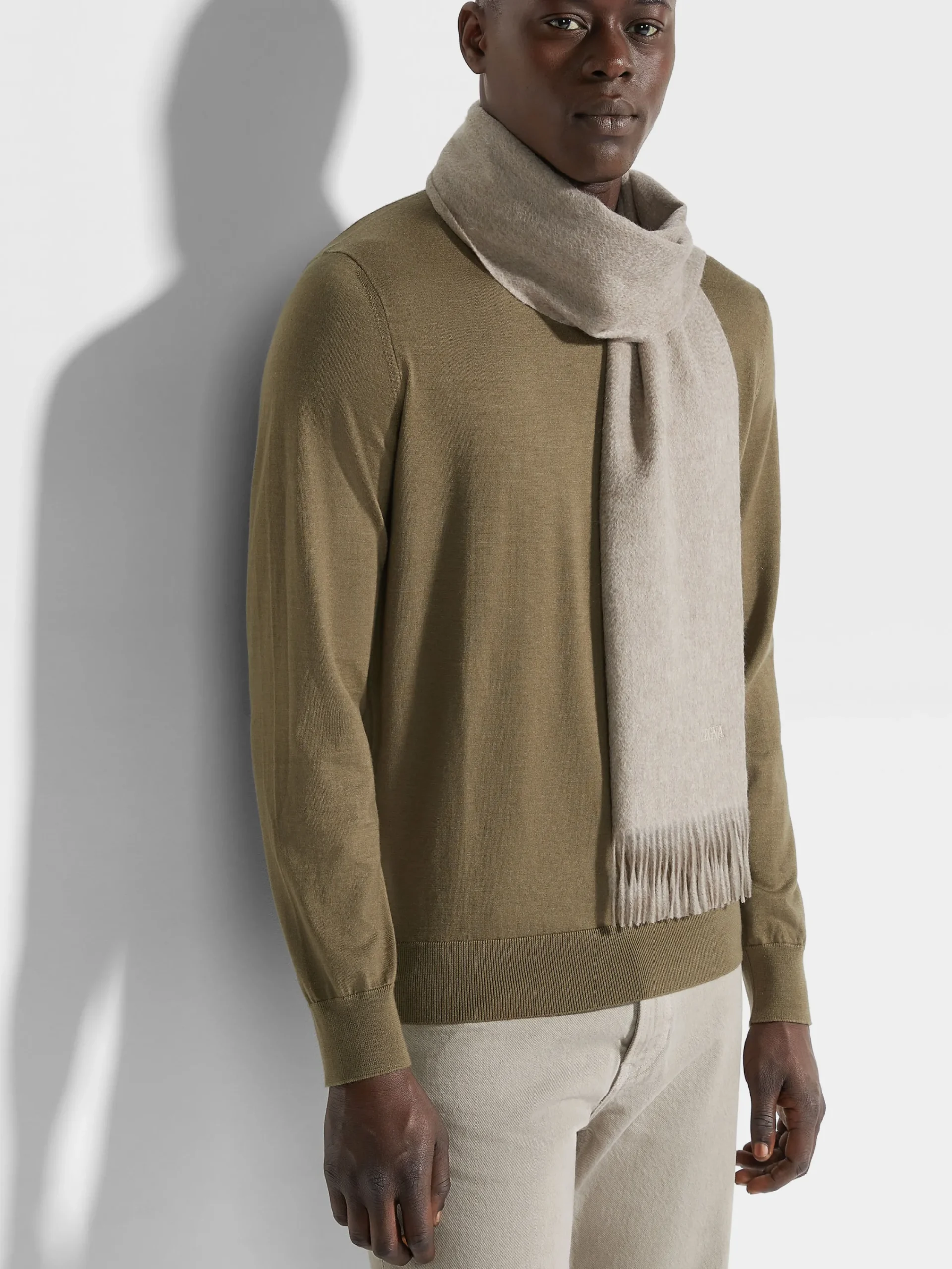 Small Gifts|Soft Accessories>ZEGNA Oasi Cashmere Scarf Beige