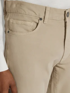 Jeans>ZEGNA Stretch Cotton Roccia Jeans Beige