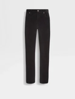 Jeans>ZEGNA Cashco Roccia Pants Black