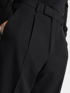 Pants>ZEGNA Cotton and Wool Pants Black