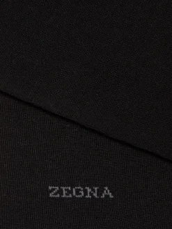 Underwear And Socks|Underwear And Socks>ZEGNA Cotton Blend Socks Black