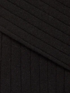 Small Gifts|Underwear And Socks>ZEGNA Cotton Cashmere and Silk Socks Black