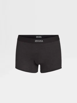 Underwear And Socks|Underwear And Socks>ZEGNA Cotton Trunks Black