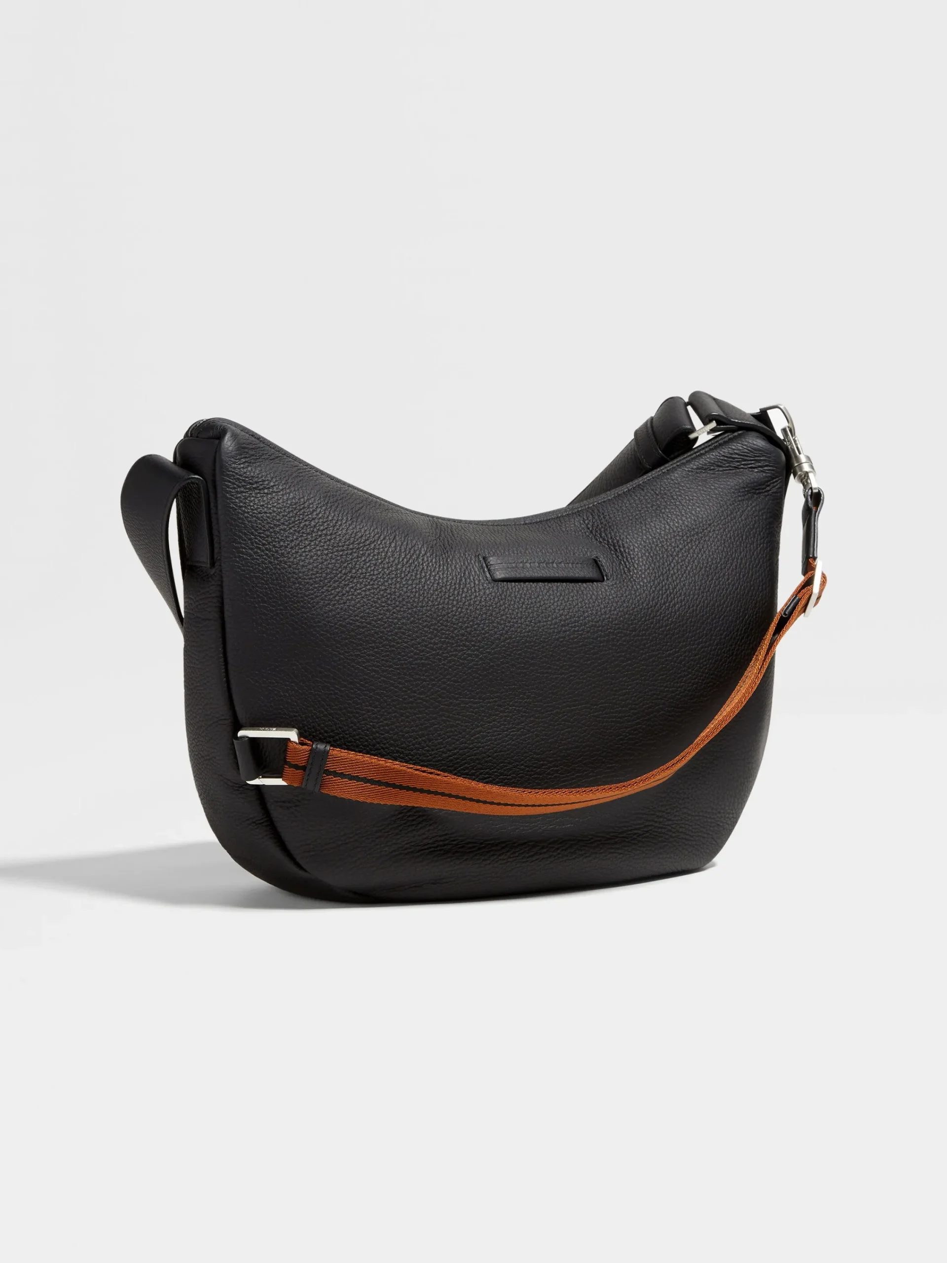 Bags And Wallets>ZEGNA Deerskin Hobo Panorama Mini Bag Black