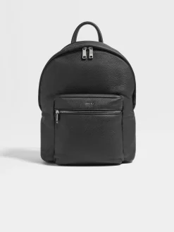 Travel In Style|Bags And Wallets>ZEGNA Deerskin Hoodie Backpack Black