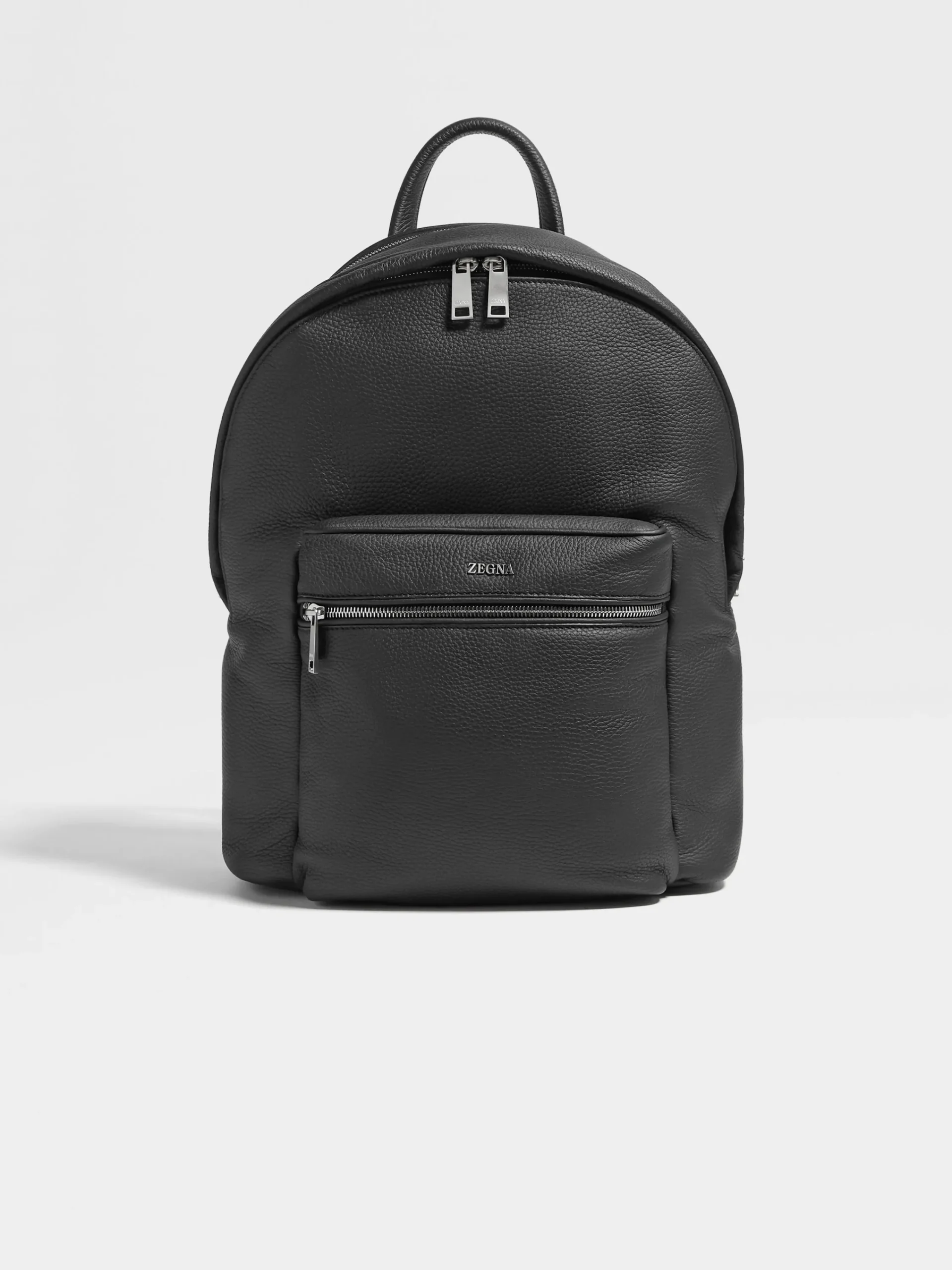 Travel In Style|Bags And Wallets>ZEGNA Deerskin Hoodie Backpack Black