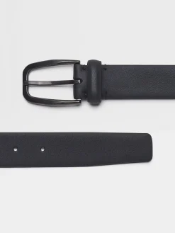 Belts>ZEGNA Leather Belt Black