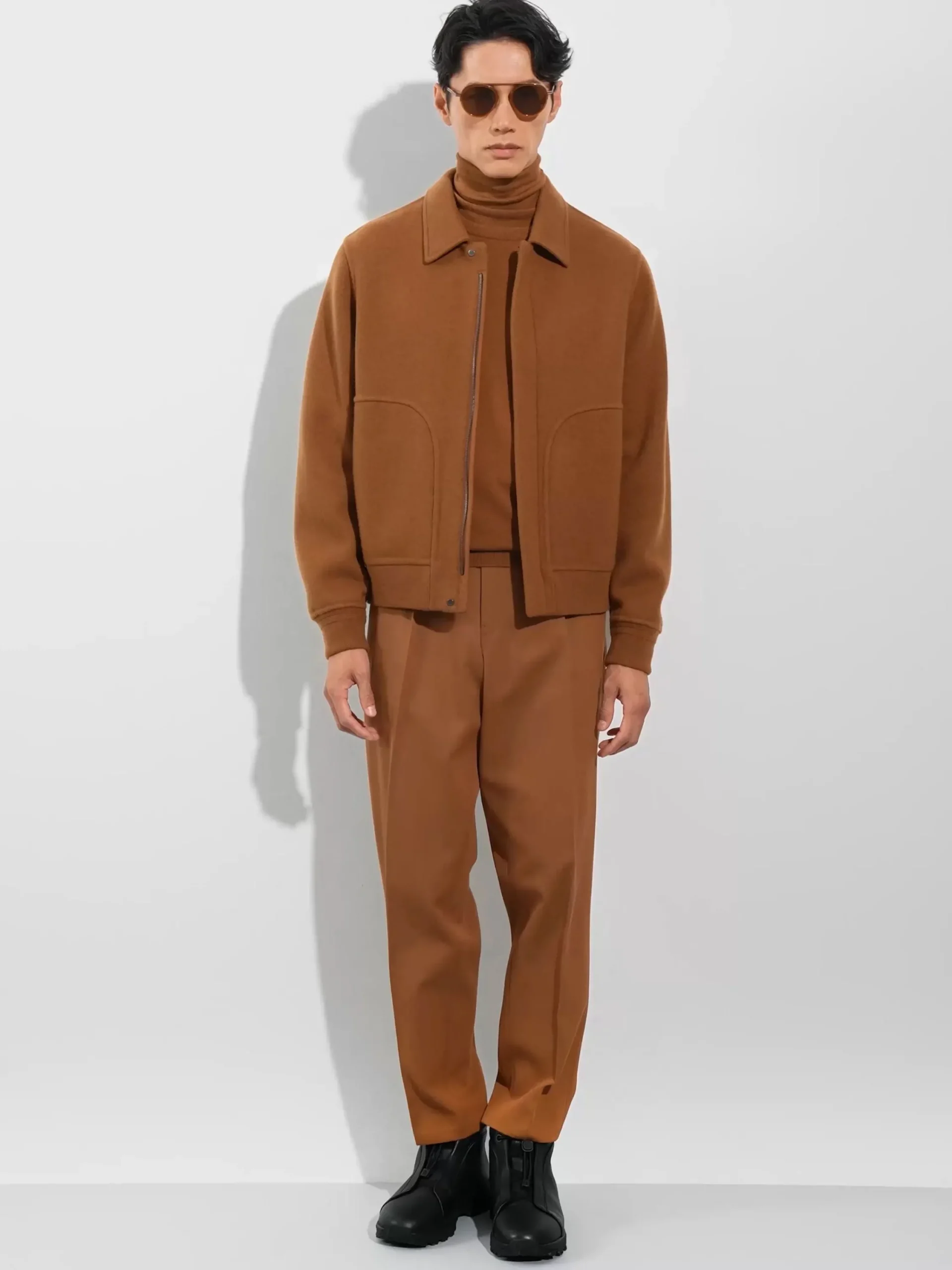Travel In Style|Boots>ZEGNA Leather Triple Stitch™ Vetta Sneakers Black