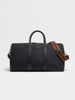 Bags And Wallets>ZEGNA Nylon Holdall 55 Black