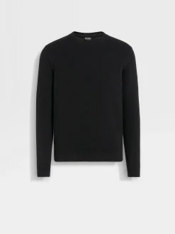 Travel In Style|Sweaters>ZEGNA Oasi Cashmere Crewneck Black