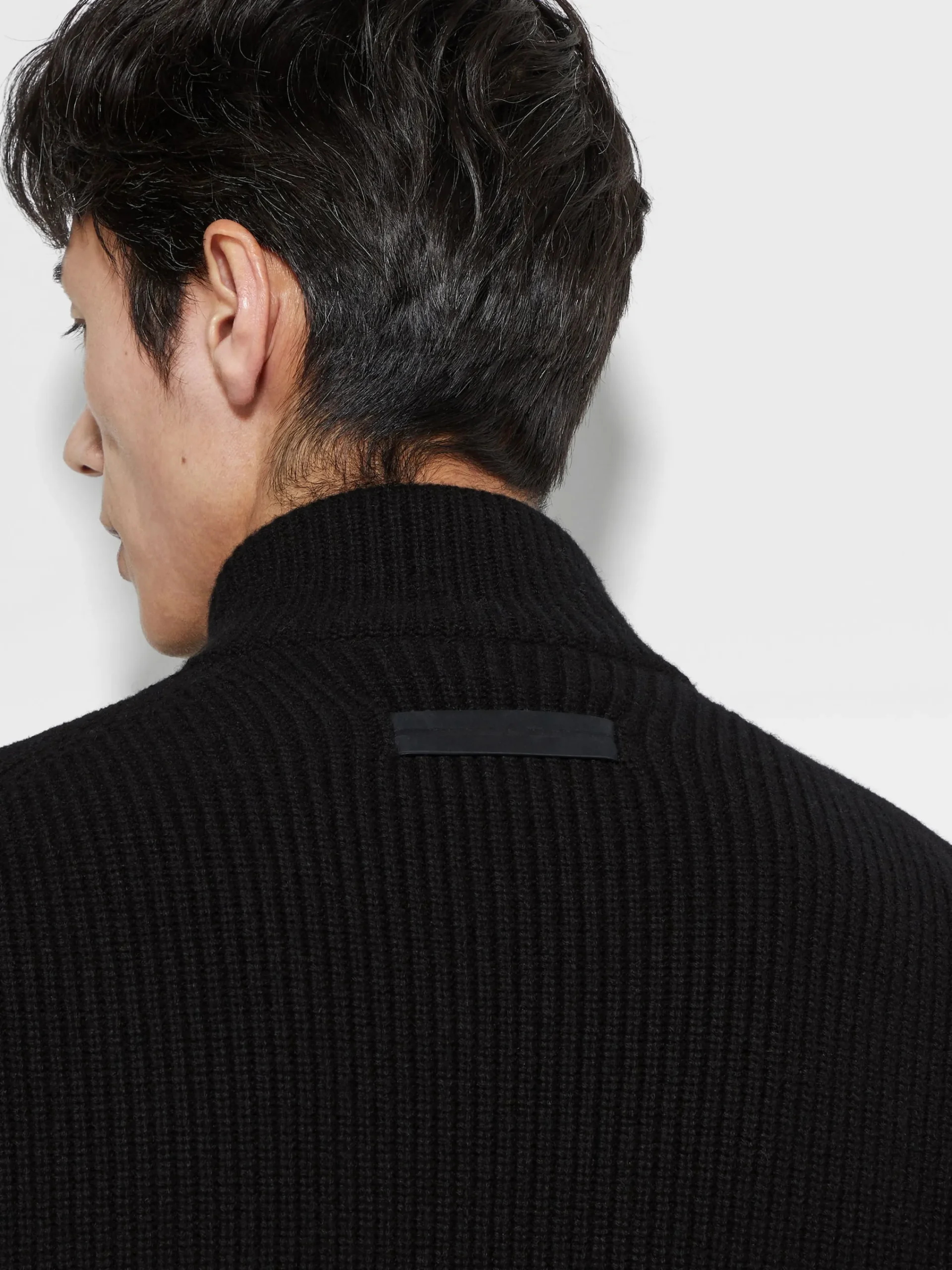 Down Jackets|Jackets And Coats>ZEGNA Oasi Cashmere Full Zip Blouson Black