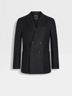 Blazers>ZEGNA Oasi Cashmere Jacket Black