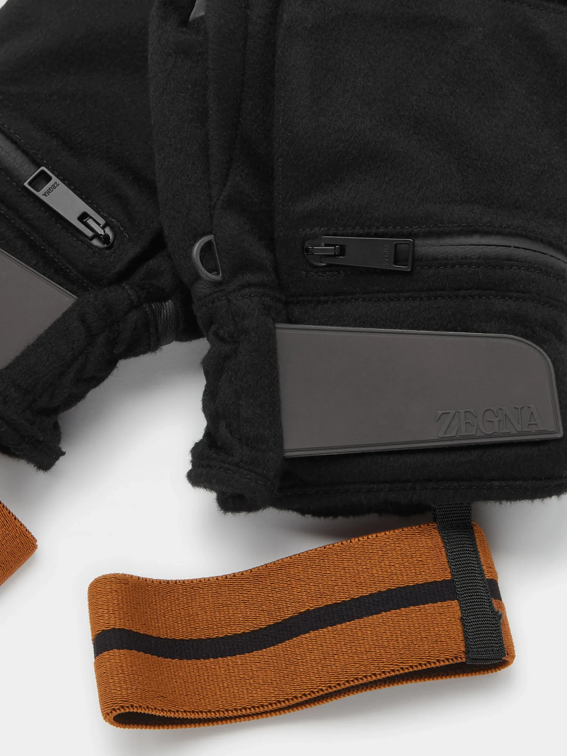 Gloves, Scarves And Hats>ZEGNA Oasi Cashmere Ski Gloves Black