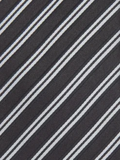Ties And Bow Ties>ZEGNA Silk Tie Black