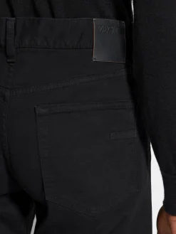 Jeans>ZEGNA Stretch Cotton Roccia Jeans Black