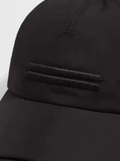 Gloves, Scarves And Hats>ZEGNA Technical Fabric Baseball Cap Black