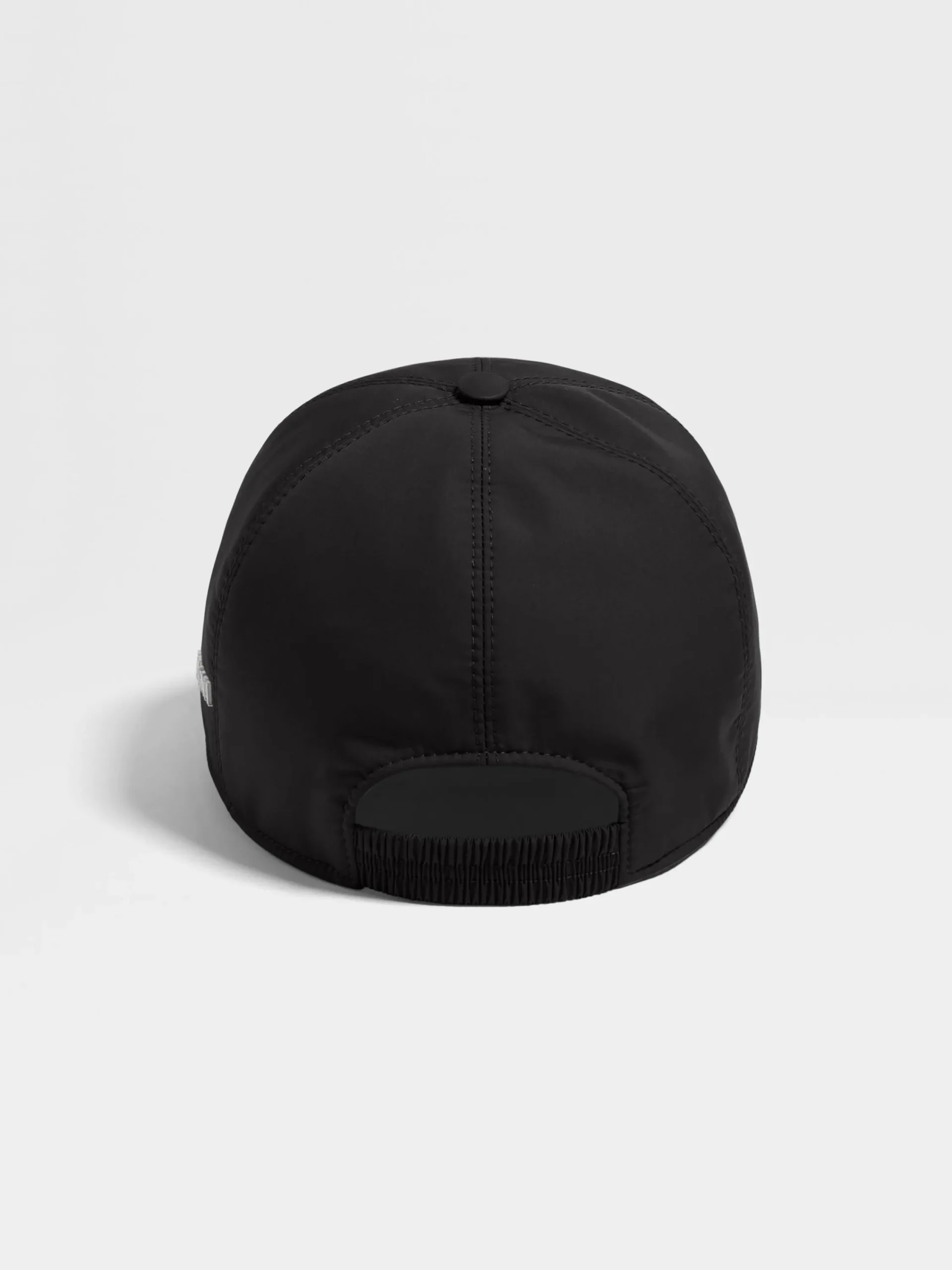 Gloves, Scarves And Hats>ZEGNA Technical Fabric Baseball Cap Black