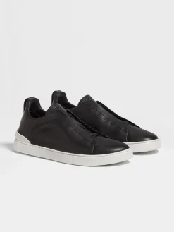 Travel In Style|Sneakers>ZEGNA Triple Stitch™ SECONDSKIN Sneakers Black
