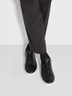 Travel In Style|Sneakers>ZEGNA Triple Stitch™ SECONDSKIN Sneakers Black