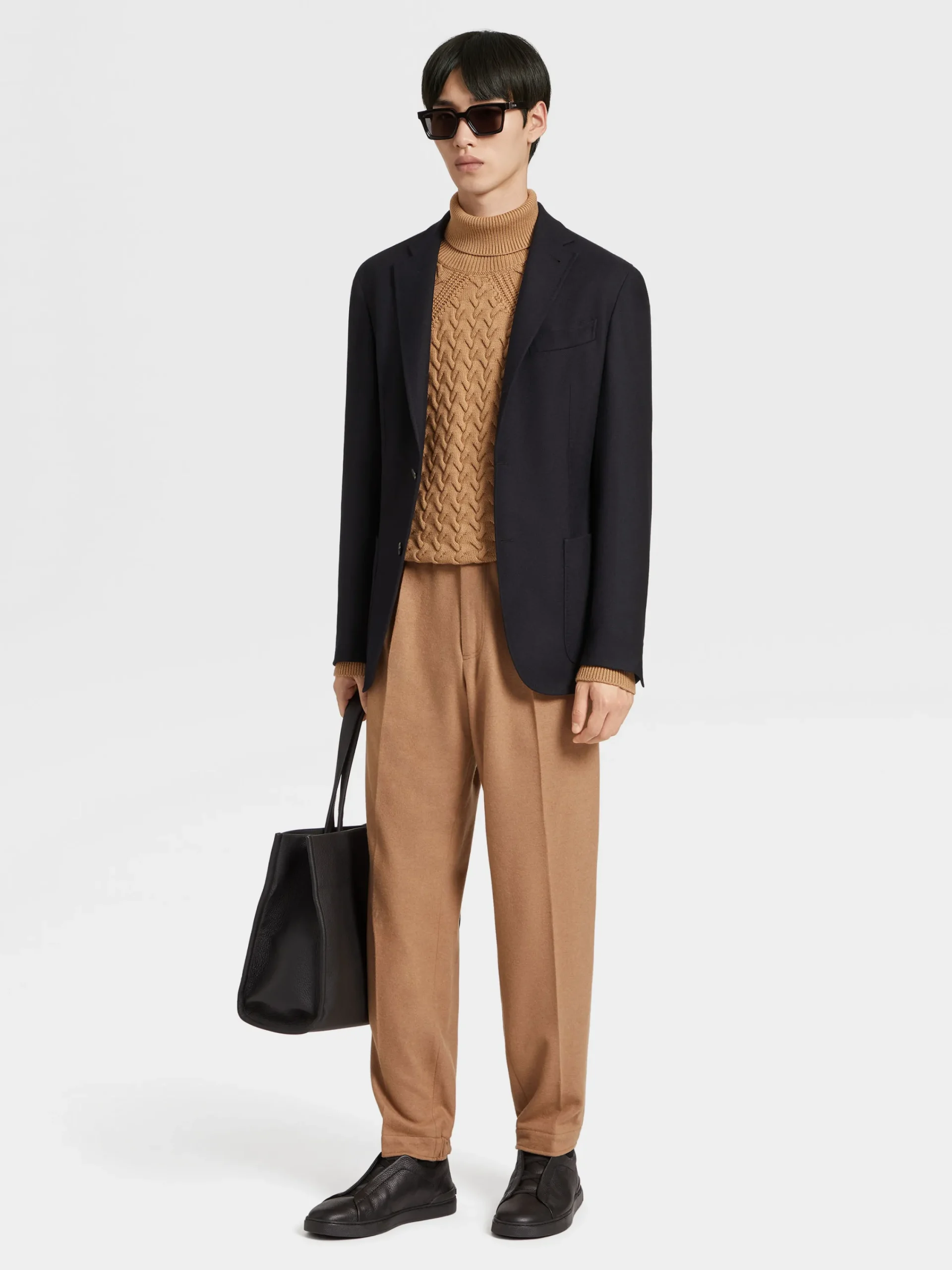 Blazers>ZEGNA Trofeo™ Cashmere Shirt Jacket Black