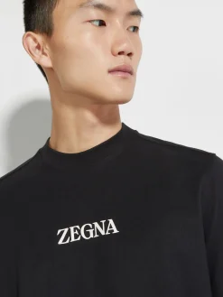 T-Shirts>ZEGNA #UseTheExisting™ Cotton T-shirt Black