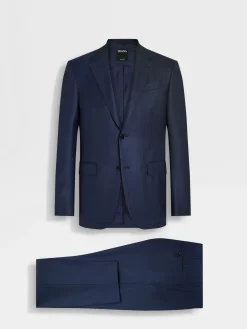 Suits>ZEGNA 15milmil15 Wool Suit Blue