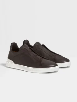 Travel In Style|Sneakers>ZEGNA Triple Stitch™ SECONDSKIN Sneakers Brown