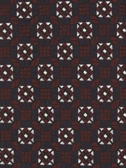 Ties And Bow Ties>ZEGNA CINQUE PIEGHE Silk Tie Burgundy