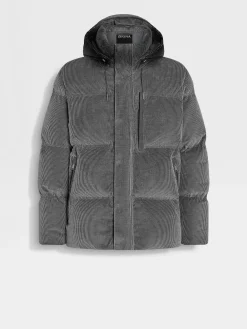 Travel In Style|Down Jackets>ZEGNA Cashco Blouson GreyMélange