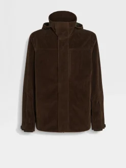 Travel In Style|Jackets And Coats>ZEGNA Cashco Ski Jacket DarkBrown