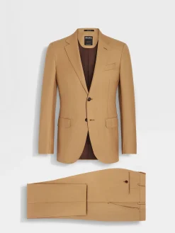 Suits>ZEGNA Dark Beige Oasi Cashmere Suit DarkBeige