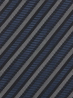 Ties And Bow Ties>ZEGNA Dark Blue CINQUE PIEGHE Silk Tie Darkblue