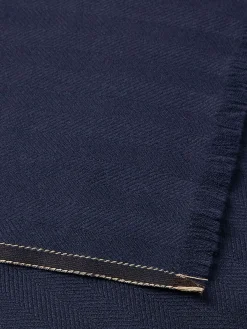 Gloves, Scarves And Hats>ZEGNA Dark Blue 12milmil12 Wool Scarf DarkBlue