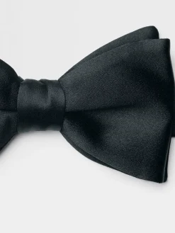 Ties And Bow Ties>ZEGNA Dark Blue Silk Bowtie DarkBlue