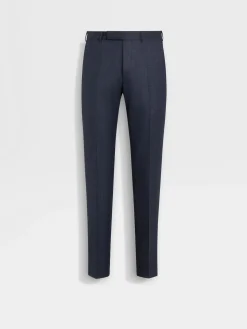 Pants>ZEGNA Dark Blue Wool Pants DarkBlue