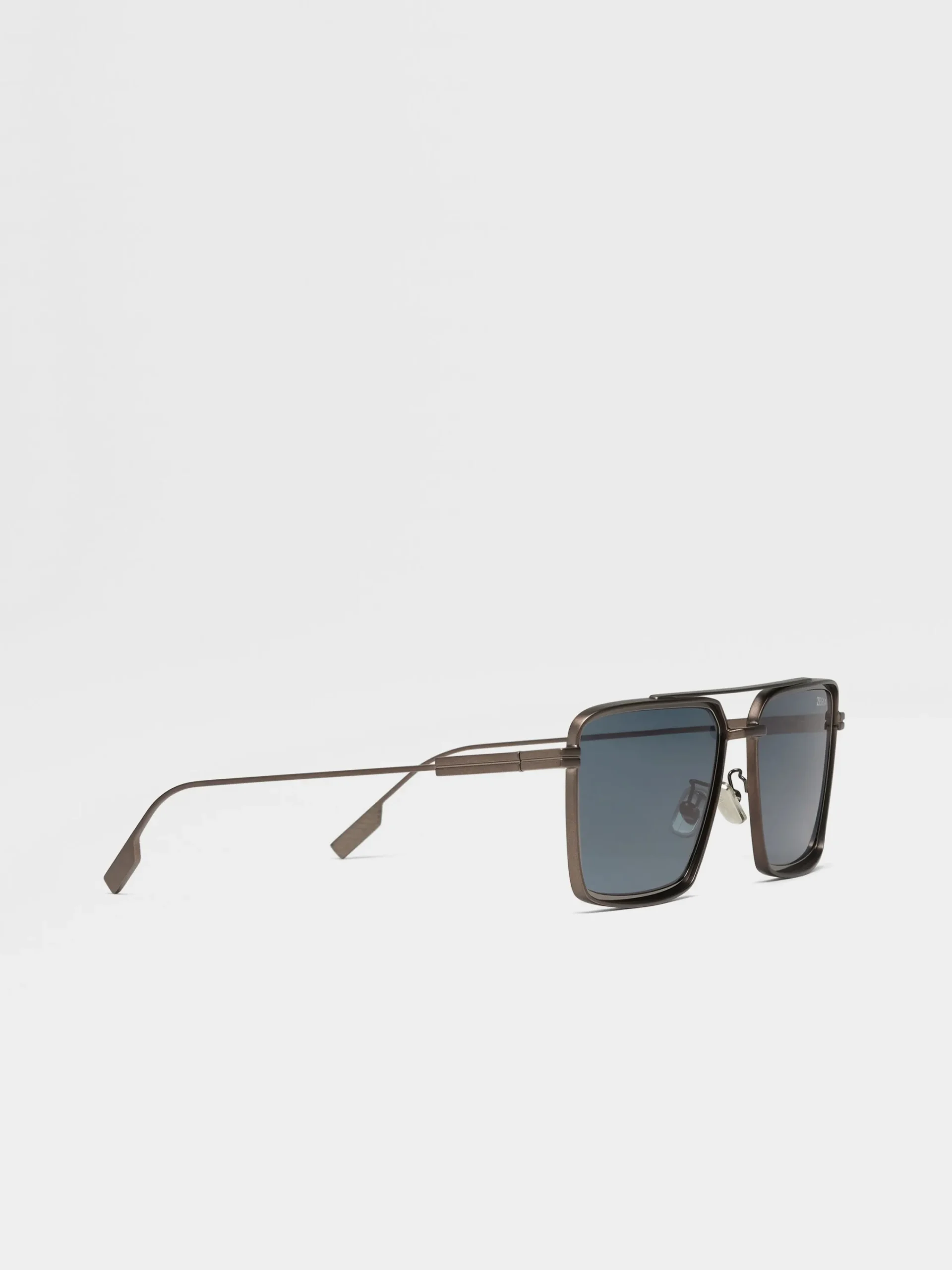 Sunglasses>ZEGNA Dark Bronze Aniline Metal Sunglasses DarkBronzeAniline