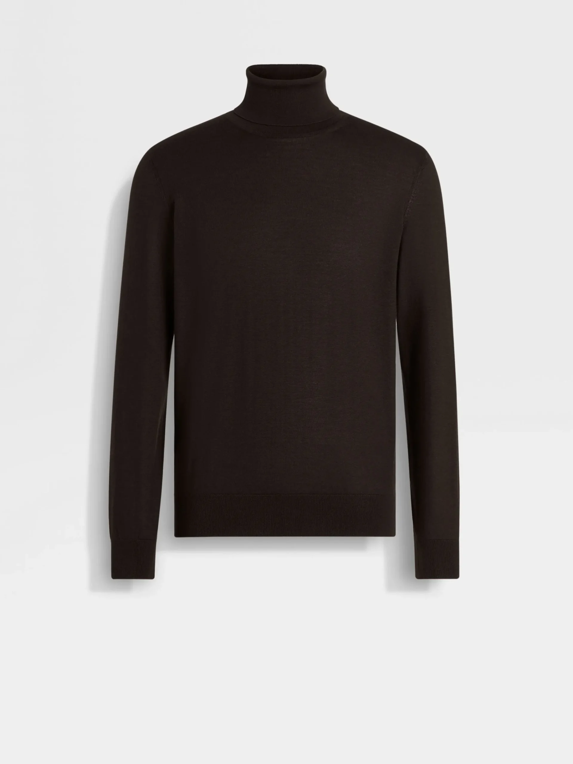 Sweaters>ZEGNA Dark Brown Cashseta Turtleneck DarkBrown