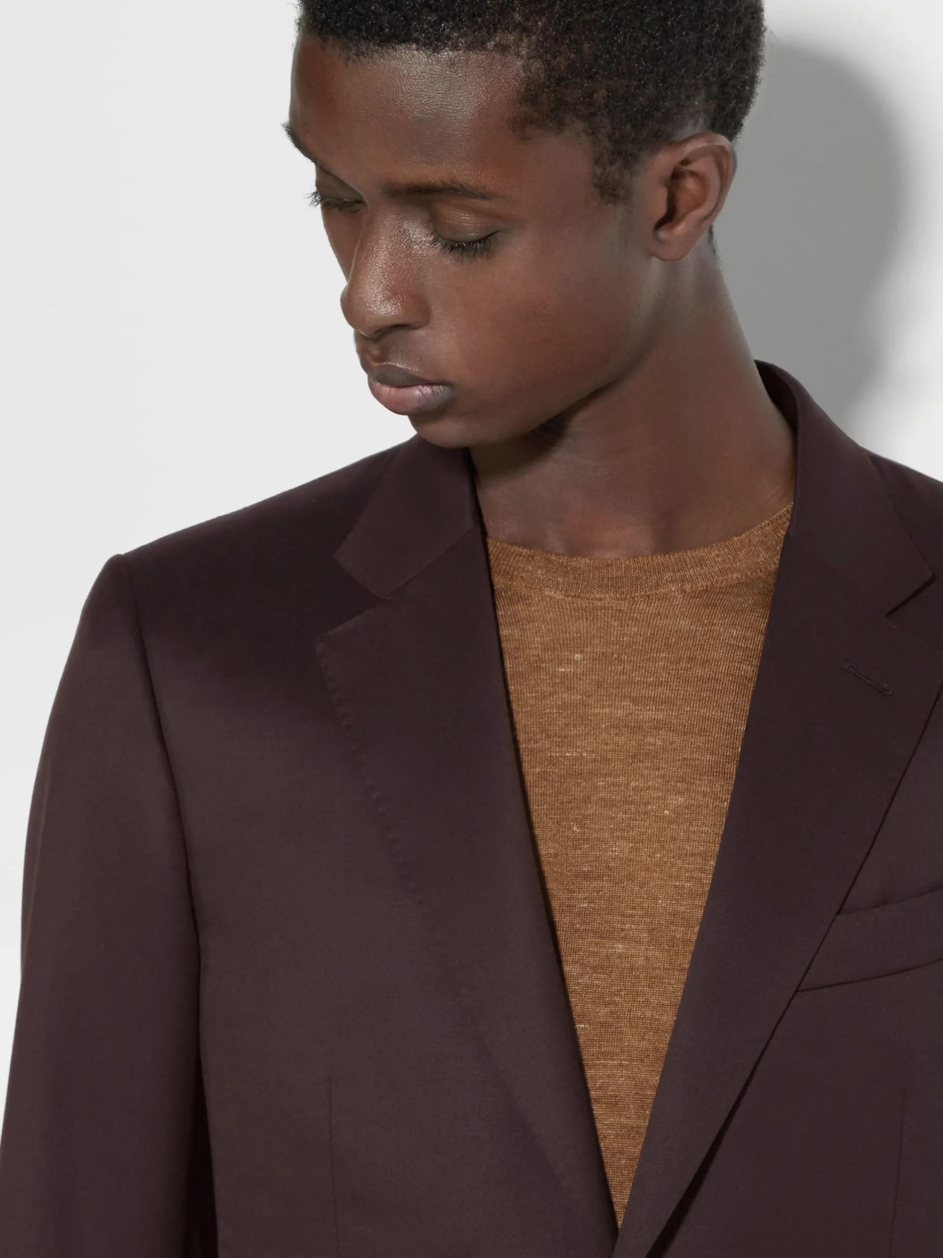 Suits>ZEGNA Dark Brown Centoventimila Wool Suit DarkBrown