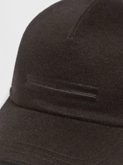 Soft Accessories|Gloves, Scarves And Hats>ZEGNA Dark Brown Oasi Cashmere Baseball Cap DarkBrown