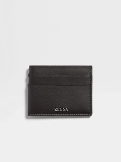 Bags And Wallets>ZEGNA Dark Brown SECONDSKIN Card Case DarkBrown