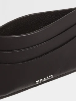 Bags And Wallets>ZEGNA Dark Brown SECONDSKIN Card Case DarkBrown