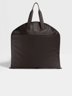 Bags And Wallets>ZEGNA Dark Brown SECONDSKIN Garment Bag DarkBrown