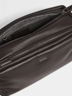 Small Gifts|Travel In Style>ZEGNA Dark Brown SECONDSKIN Softy Pouch DarkBrown
