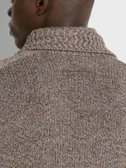 Travel In Style|Sweaters>ZEGNA Dark Foliage and Taupe Oasi Cashmere Cardigan DarkFoliage/Taupe