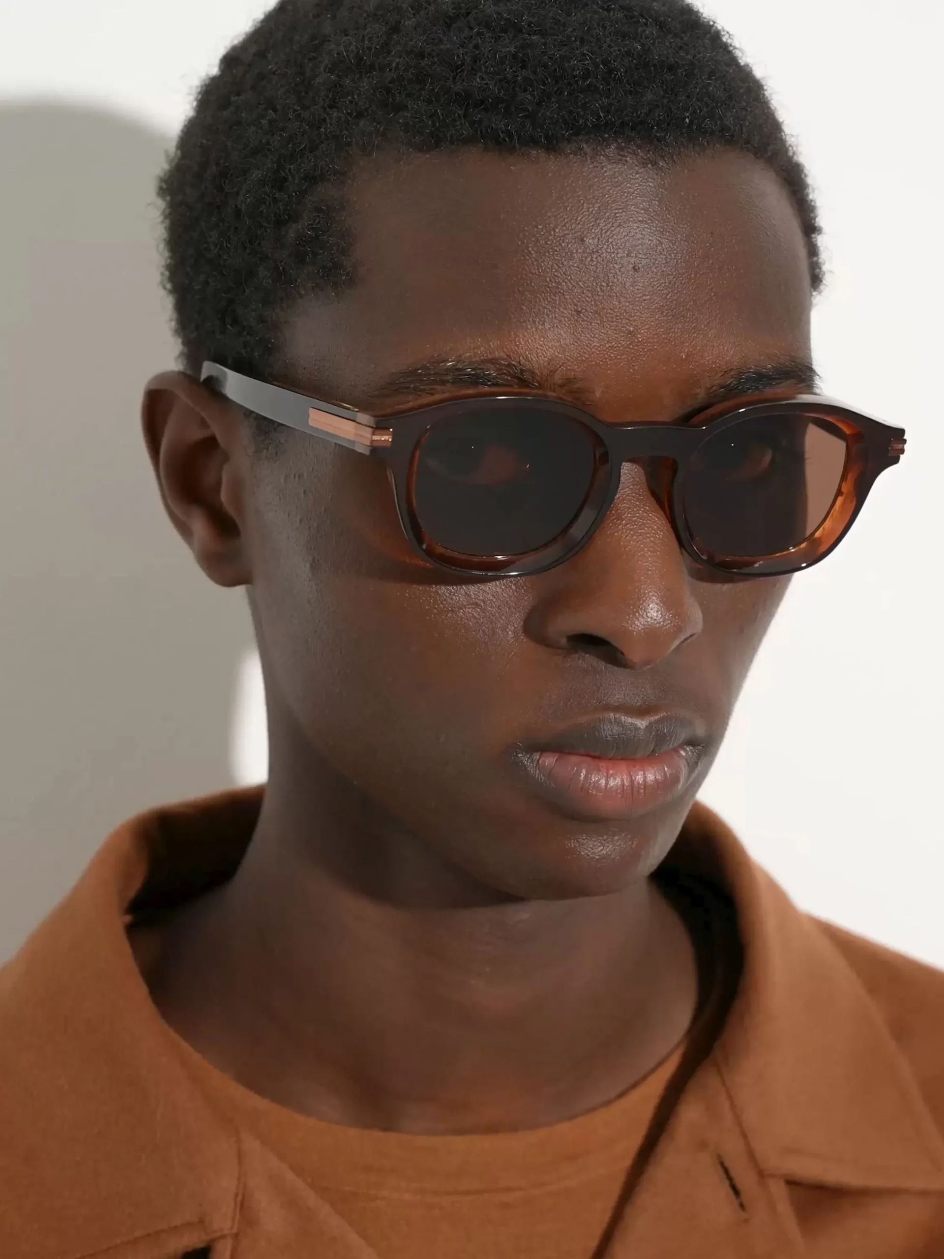 Sunglasses>ZEGNA Dark Foliage Aurora I Acetate Sunglasses DarkFoliage