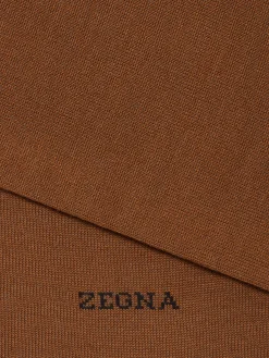 Underwear And Socks|Underwear And Socks>ZEGNA Dark Foliage Cotton Blend Socks DarkFoliage