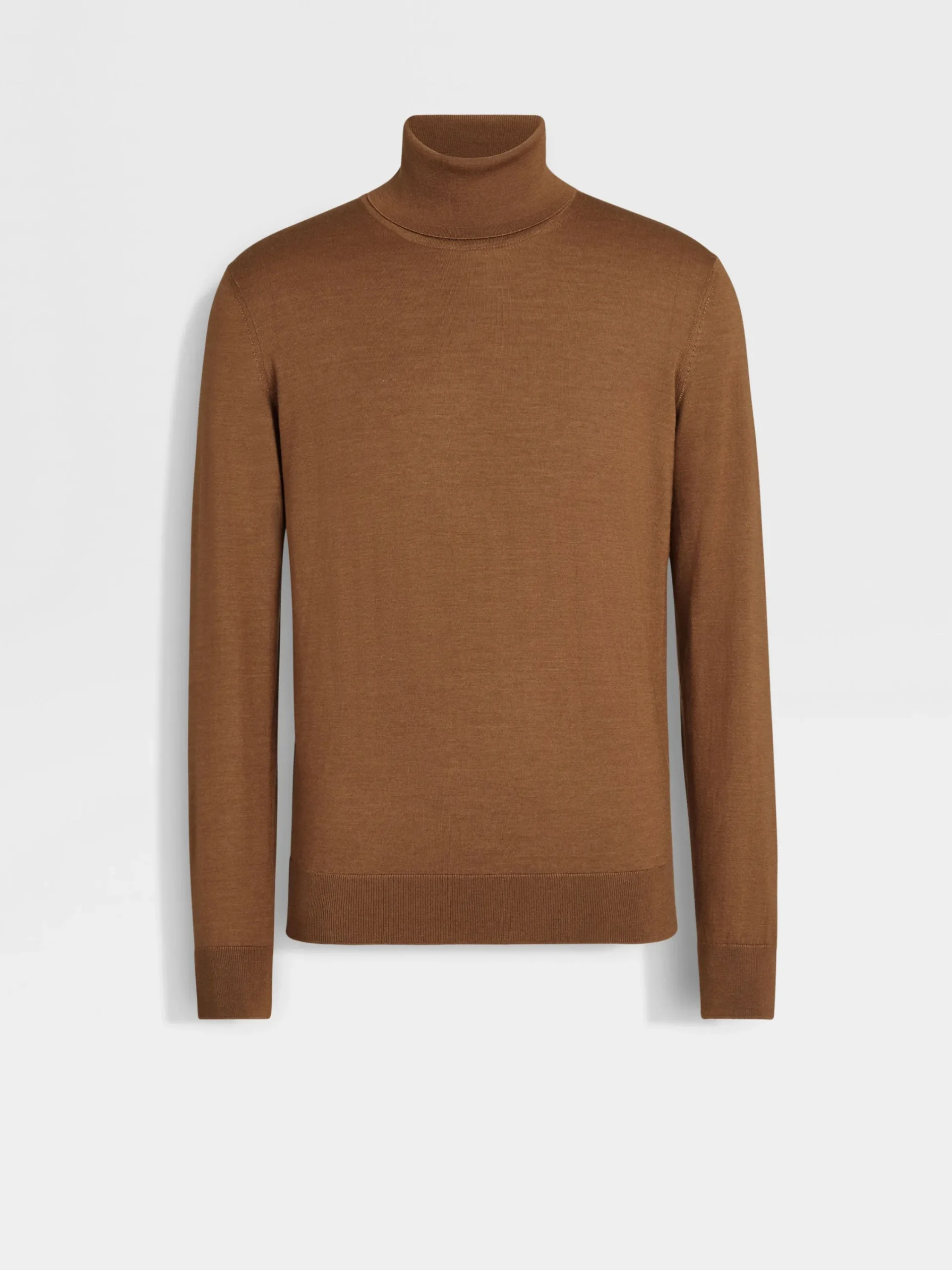 Travel In Style|Sweaters>ZEGNA Dark Foliage Mélange Cashseta Turtleneck DarkFoliageMélange