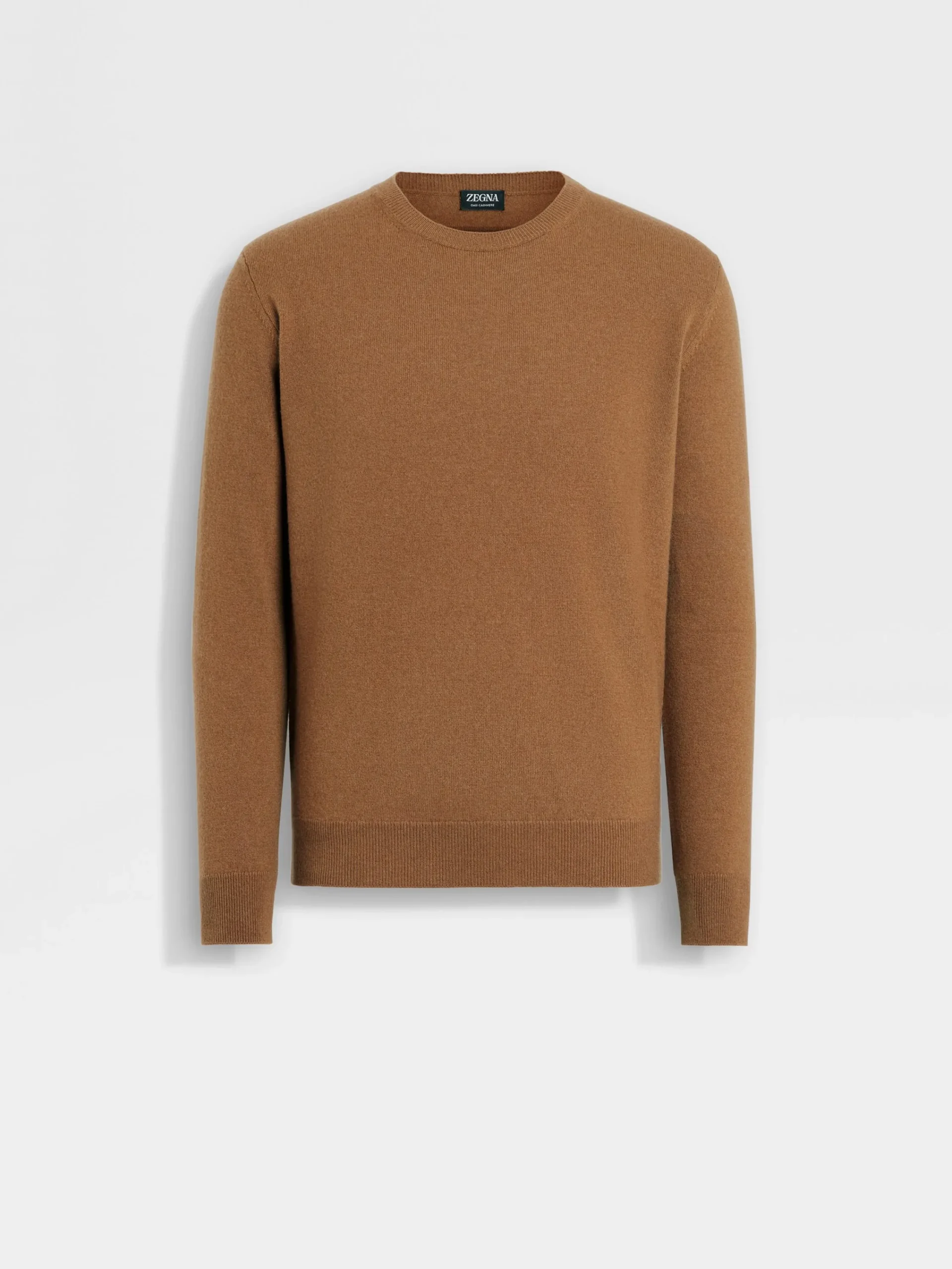Travel In Style|Sweaters>ZEGNA Dark Foliage Mélange Oasi Cashmere Crewneck DarkFoliageMélange